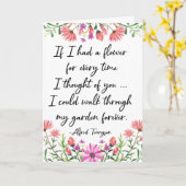 Als ik een bloem had die aan jou denkt kaart (Gele Bloem)