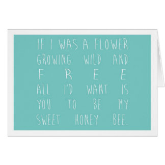 Als ik een bloem was, blauwgroen