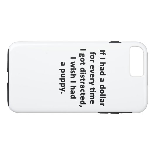 Als ik een dollar had Case-Mate iPhone case (Achterkant (Horizontaal))