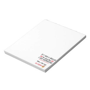 Als ik een dollar had voor elke keer dat ik versto notitieblok