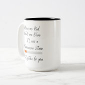 Als ik een Fluorescein Stain was Tweekleurige Koffiemok (Voorkant links)