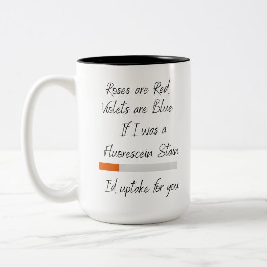 Als ik een Fluorescein Stain was Tweekleurige Koffiemok (Links)