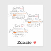 Als ik een fluorescerende vlek was - sticker (Vel)