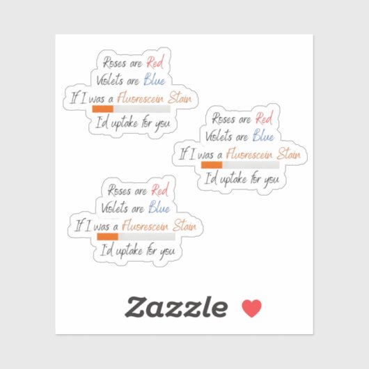 Als ik een fluorescerende vlek was - sticker (Vel)