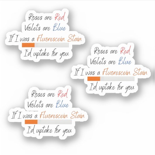 Als ik een fluorescerende vlek was - sticker (Voorkant)