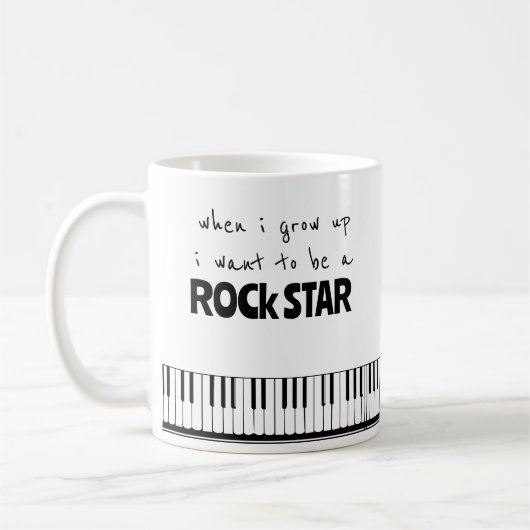 Als ik een grote Rockster word koffiemok (Links)
