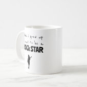 Als ik een grote Rockster word koffiemok (Voorkant links)