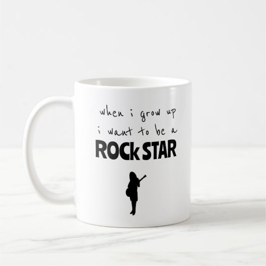 Als ik een grote Rockster word koffiemok (Links)