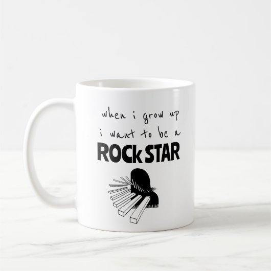 Als ik een grote Rockster word koffiemok (Links)