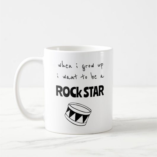 Als ik een grote Rockster word koffiemok (Links)
