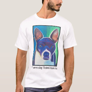 Als ik een hond was, zou ik ook kussen stelen. t-shirt