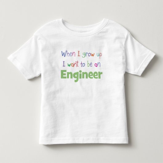 Als ik een ingenieur opkweek kinder shirts (Voorkant)