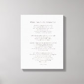 Als ik een oude paard ben III Canvas Afdruk (Voorkant)