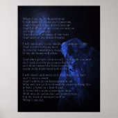 Als ik een Poster van de Oude Paard Vrouw ben (Voorkant)