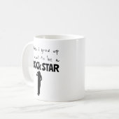 Als ik een Rockster word Beker Koffiemok (Voorkant links)