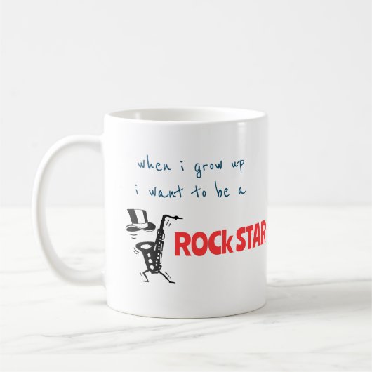 Als ik een Rockster word Koffiemok (Links)