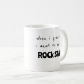 Als ik een Rockster word Koffiemok (Voorkant rechts)