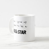 Als ik een Rockster word Koffiemok (Voorkant links)