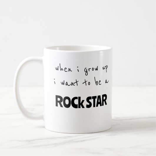 Als ik een Rockster word Koffiemok (Links)