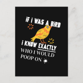 Als ik een vogel was briefkaart