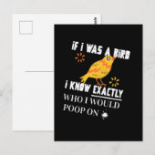 Als ik een vogel was briefkaart (Voorkant / Achterkant)