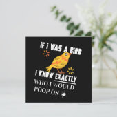 Als ik een vogel was feestdagenkaart (Staand voorkant)