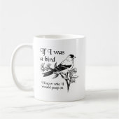 Als ik een vogel was Grappige mok (Links)