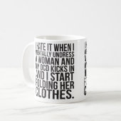 Als ik een vrouw mentaal onderbreek, komt mijn cd  koffiemok (Voorkant links)