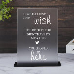 Als ik één wens had, zou je hier moeten zijn, brui acryl bord<br><div class="desc">Als ik één wens had,  zou je hier moeten zijn Memorial,  Wedding Memorial,  Frosted Memorial Sign,  Clear Memorial Wedding,  Wedding Memorial</div>