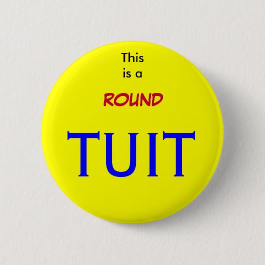 Als ik er klaar voor ben ronde button 5,7 cm (Voorkant)