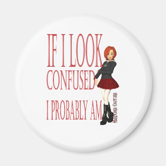 Als ik er verward uitzie, ben ik dat waarschijnlij magneet (Voorkant)