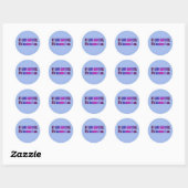 Als ik er verward uitzie, is dat omdat ik dat echt ronde sticker (Vel)