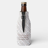 Als ik fronst... in het bruin flesjeskoeler (Fles Achterkant)