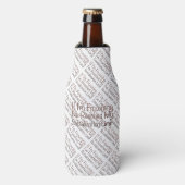 Als ik fronst... in het bruin flesjeskoeler (Fles Voorkant)