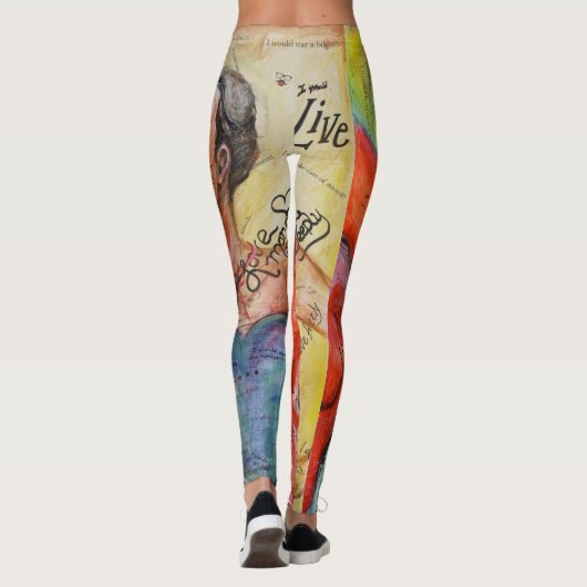 "Als ik geen angst had" Leggings (Achterkant)