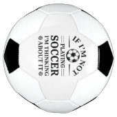 Als ik geen voetbal speel, denk ik erover na. (Gedraaid)