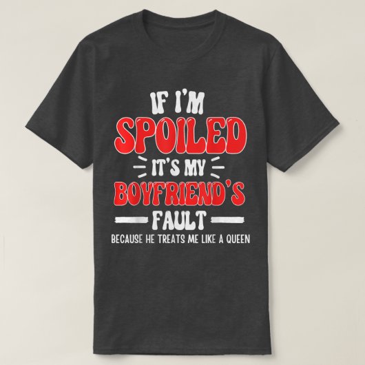 Als ik gepraat word, is het Fault Funny Gir van mi T-shirt (Design voorkant)