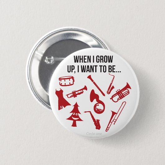 Als ik groot ben... ronde button 5,7 cm (Voorkant /achterkant)