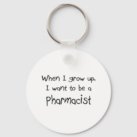 Als ik groot ben wil ik apotheker worden sleutelhanger (Voorkant)