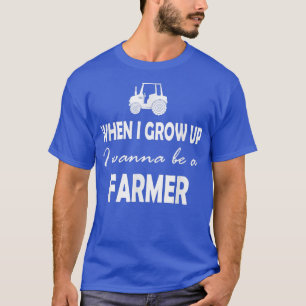 Als ik groot ben wil ik boer worden t-shirt