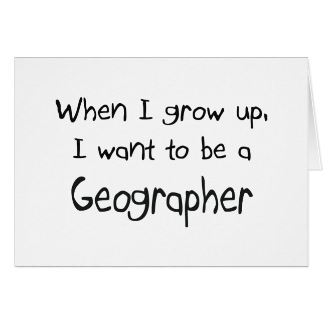 Als ik groot ben, wil ik een Geografe worden (Voorkant Horizontaal)
