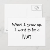 Als ik groot ben wil ik een non worden briefkaart (Voorkant / Achterkant)