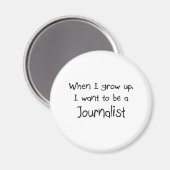Als ik groot ben, wil ik journalist worden magneet (Voorkant / Achterkant)