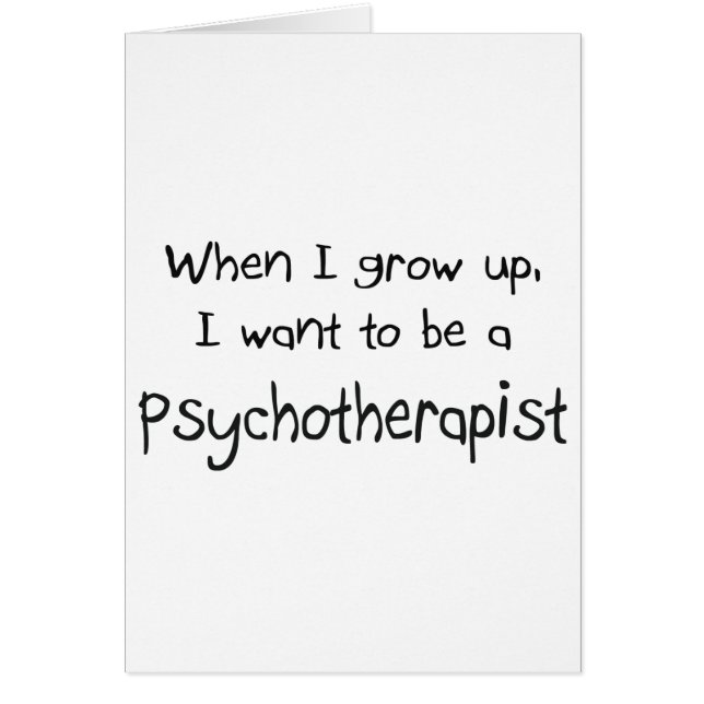 Als ik groot ben wil ik psychotherapeut worden (Voorkant)