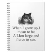 Als ik groot word, bedoel ik te zijn notitieboek (Voorkant)