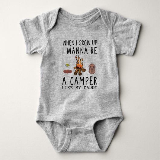 Als ik groot word wil ik een camper zijn zoals mij romper (Voorkant)