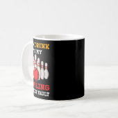 Als ik het Drink is het de schuld van mijn bowling Koffiemok (Voorkant links)