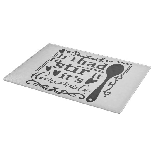 Als ik het moest roeren, zijn homemade snijplank (Hoek)