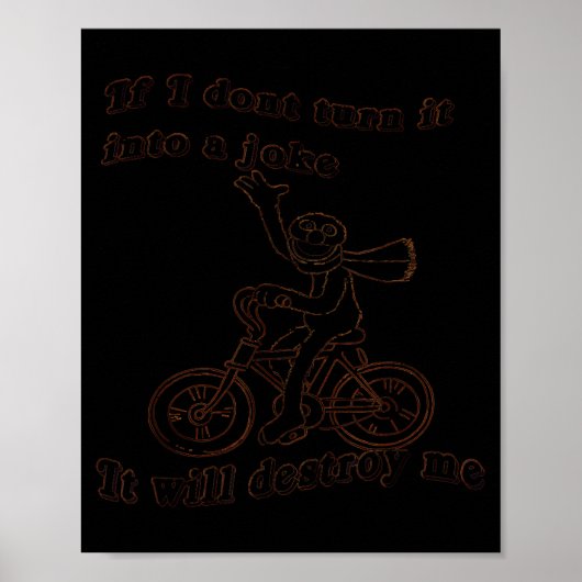 Als ik het niet in een grap verander, zal het me v poster (Voorkant)