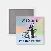 Als ik het roer, is het Homemade Magnet. Magneet (Voorkant / Achterkant)